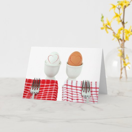 Ontbijt Jubileum voor echtgenoot/echtgenote Kaart (Gele Bloem)