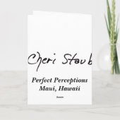 Ontbijt Kaart (Achterkant)