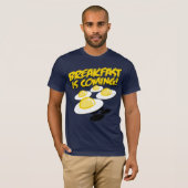 Ontbijt komt eraan! t-shirt (Voorkant volledig)