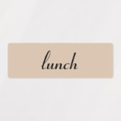 Ontbijt, Lunch, Diner & Snacks Maaltijd Labels (Design 2)