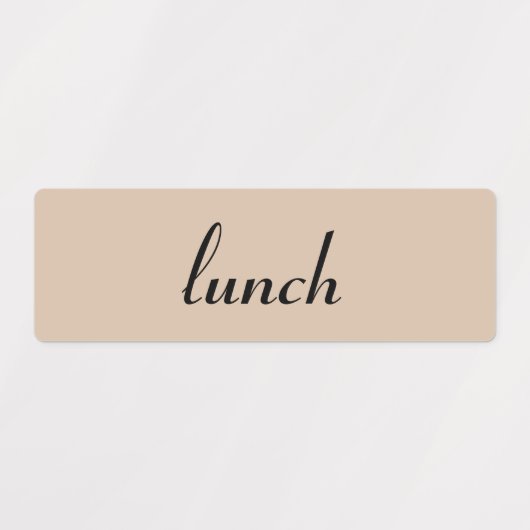 Ontbijt, Lunch, Diner & Snacks Maaltijd Labels (Design 2)