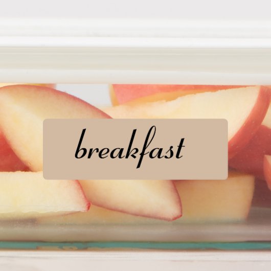Ontbijt, Lunch, Diner & Snacks Maaltijd Labels (Aangebracht)