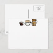 ontbijt, lunch en diner briefkaart (Voorkant / Achterkant)