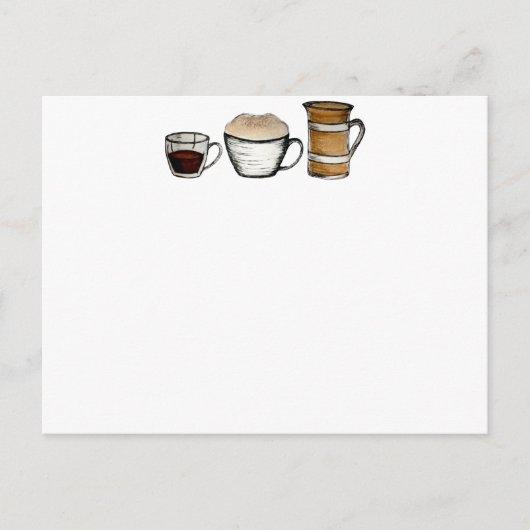 ontbijt, lunch en diner briefkaart (Voorkant)