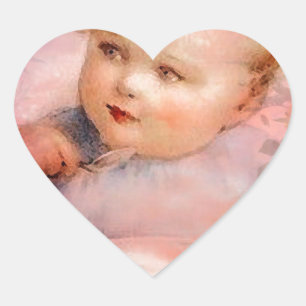 ONTBIJT MET BABY HART STICKER