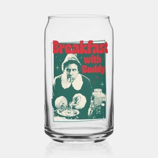 Ontbijt met Buddy Blikvorm Glas (Voorkant)