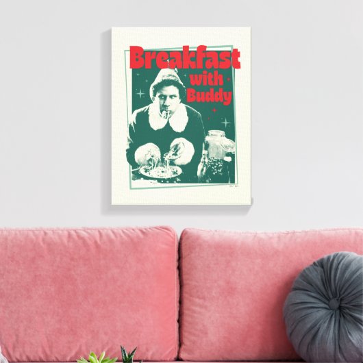 Ontbijt met Buddy Canvas Afdruk (Insitu (Woonkamer))