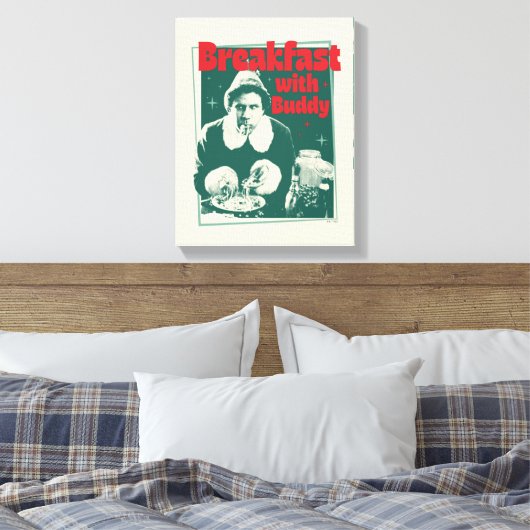 Ontbijt met Buddy Canvas Afdruk (Insitu (Slaapkamer))