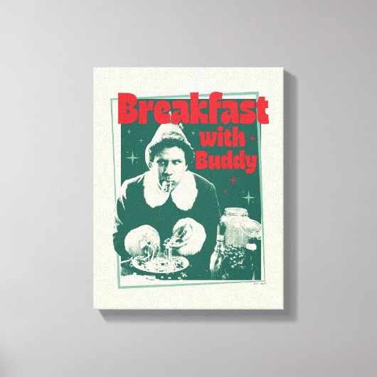 Ontbijt met Buddy Canvas Afdruk (Voorkant)