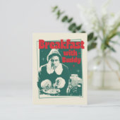 Ontbijt met Buddy Feestdagenkaart (Staand voorkant)