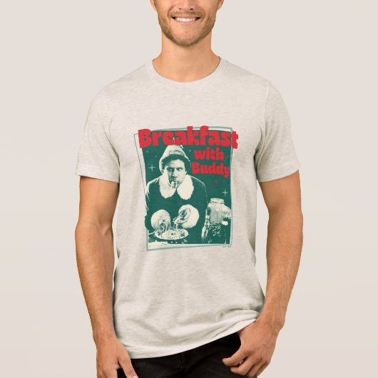 Ontbijt met Buddy Tri-Blend Shirt (Voorkant)