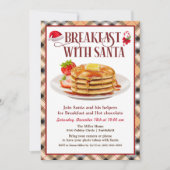 Ontbijt met de kerstuitnodiging kaart (Voorkant)