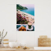 Ontbijt met een Coastal Uitzicht Fotografie Print (Keuken)