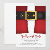 Ontbijt met kerstuitnodigingen kaart (Voorkant / Achterkant)