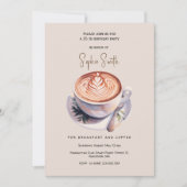 Ontbijt met koffie verjaardagsfeestje kaart (Voorkant)