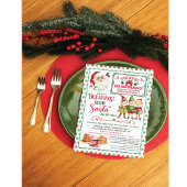 ontbijt met Santa Holiday Invitation Kaart
