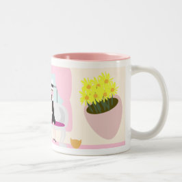 Ontbijt met Stephanie Deluxe Tweekleurige Koffiemok