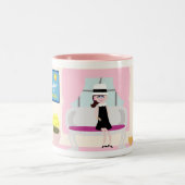 Ontbijt met Stephanie Deluxe Tweekleurige Koffiemok (Center)