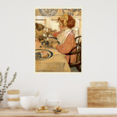 Ontbijt met teddybeer poster (Keuken)
