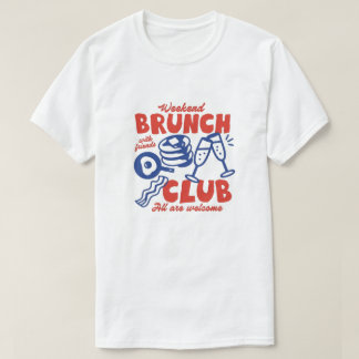 Ontbijt met vrienden grafisch t-shirt
