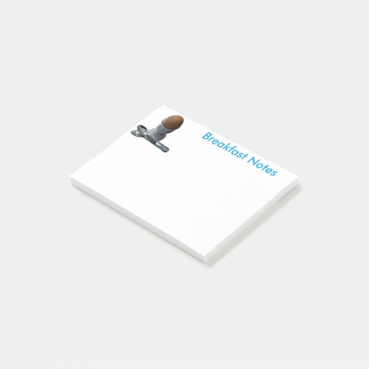 Ontbijt Notities Post-it® Notes (Schuin)
