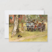 Ontbijt onder de Big Birch door Carl Larsson Bedankkaart (Voorkant)