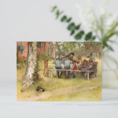 Ontbijt onder de Big Birch door Carl Larsson Bedankkaart (Staand voorkant)