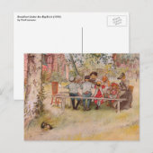 Ontbijt onder de Big Birch door Carl Larsson Briefkaart (Voorkant / Achterkant)