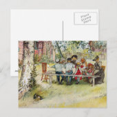 Ontbijt onder de Big Birch door Carl Larsson Briefkaart (Voorkant / Achterkant)