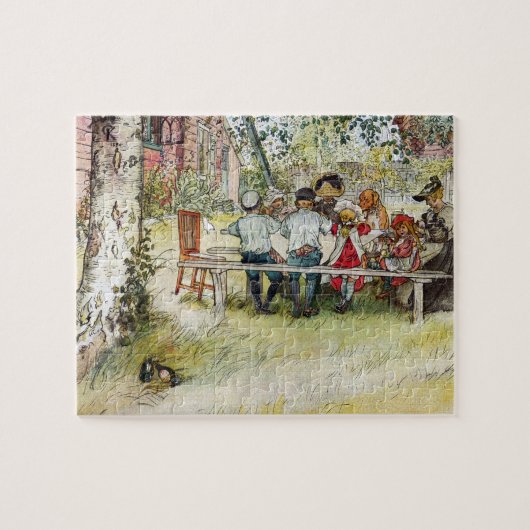 Ontbijt onder de Big Birch door Carl Larsson Legpuzzel (Horizontaal)