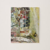 Ontbijt onder de Big Birch door Carl Larsson Legpuzzel (Verticaal)