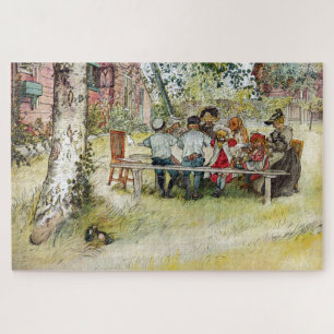 Ontbijt onder de Big Birch door Carl Larsson Legpuzzel