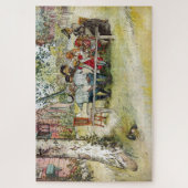 Ontbijt onder de Big Birch door Carl Larsson Legpuzzel (Verticaal)