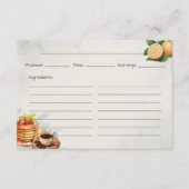 Ontbijt op bed Basic Recept Kaart (Voorkant)