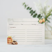 Ontbijt op bed Basic Recept Kaart (Staand voorkant)