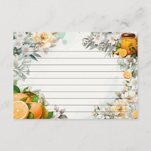 Ontbijt op bed Recept Kaart (Achterkant)