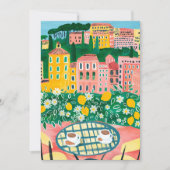 Ontbijt op het terras Wispelturige Stad Schilderij Kaart (Voorkant)