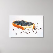 Ontbijt op yoga school canvas afdruk (Voorkant)