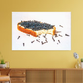 Ontbijt op yoga school canvas afdruk (Insitu (Woonkamer))