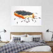 Ontbijt op yoga school canvas afdruk (Insitu (Slaapkamer))