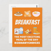 Ontbijt opwindend briefkaart (Voorkant / Achterkant)