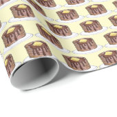 Ontbijt Pannenkoeken Flapjack Korte Stapel Siroop Cadeaupapier (Rol Hoek)