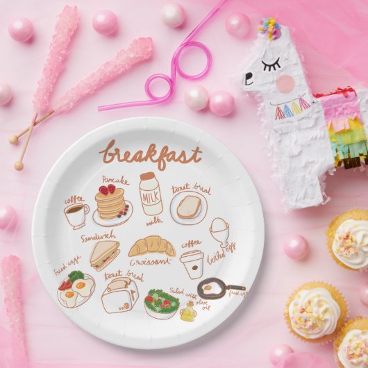 Ontbijt Papieren Bordje (Feest)