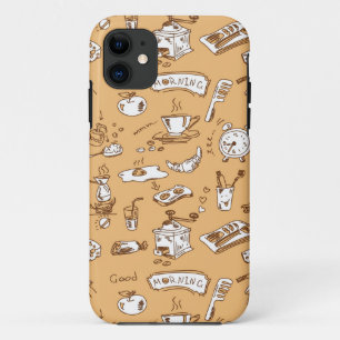 Ontbijt patroon 2 iPhone 11 hoesje