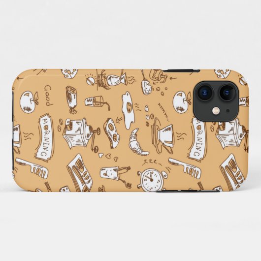 Ontbijt patroon 2 Case-Mate iPhone case (Achterkant (horizontaal))