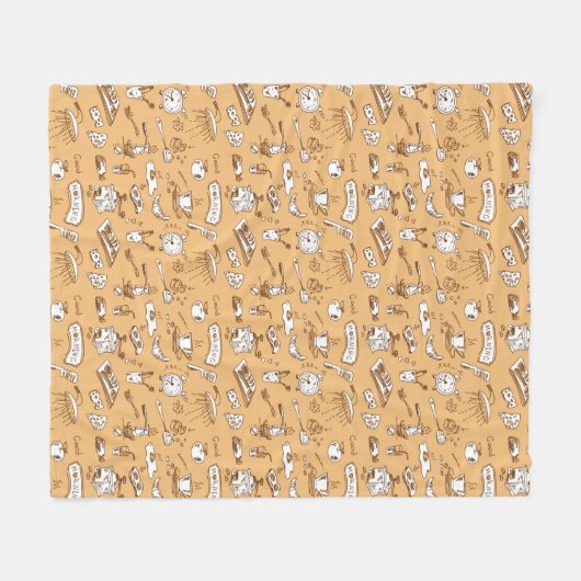 Ontbijt patroon 2 fleece deken (Voorkant (Horizontaal))