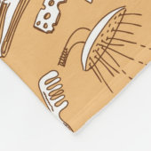 Ontbijt patroon 2 fleece deken (Hoek)