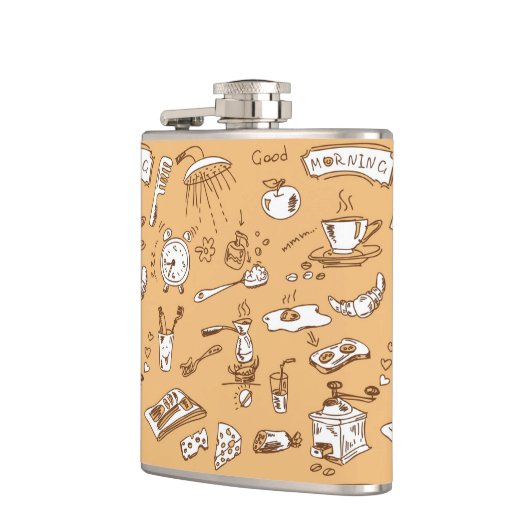 Ontbijt patroon 2 heupfles (Links)