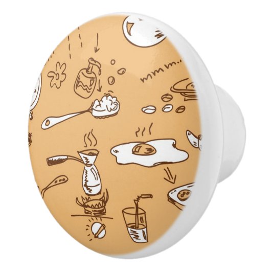 Ontbijt patroon 2 keramische knop (Rechts)