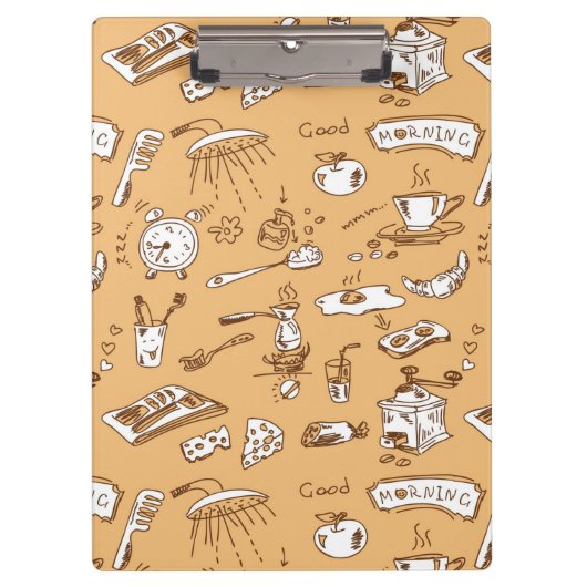 Ontbijt patroon 2 klembord (Voorkant)